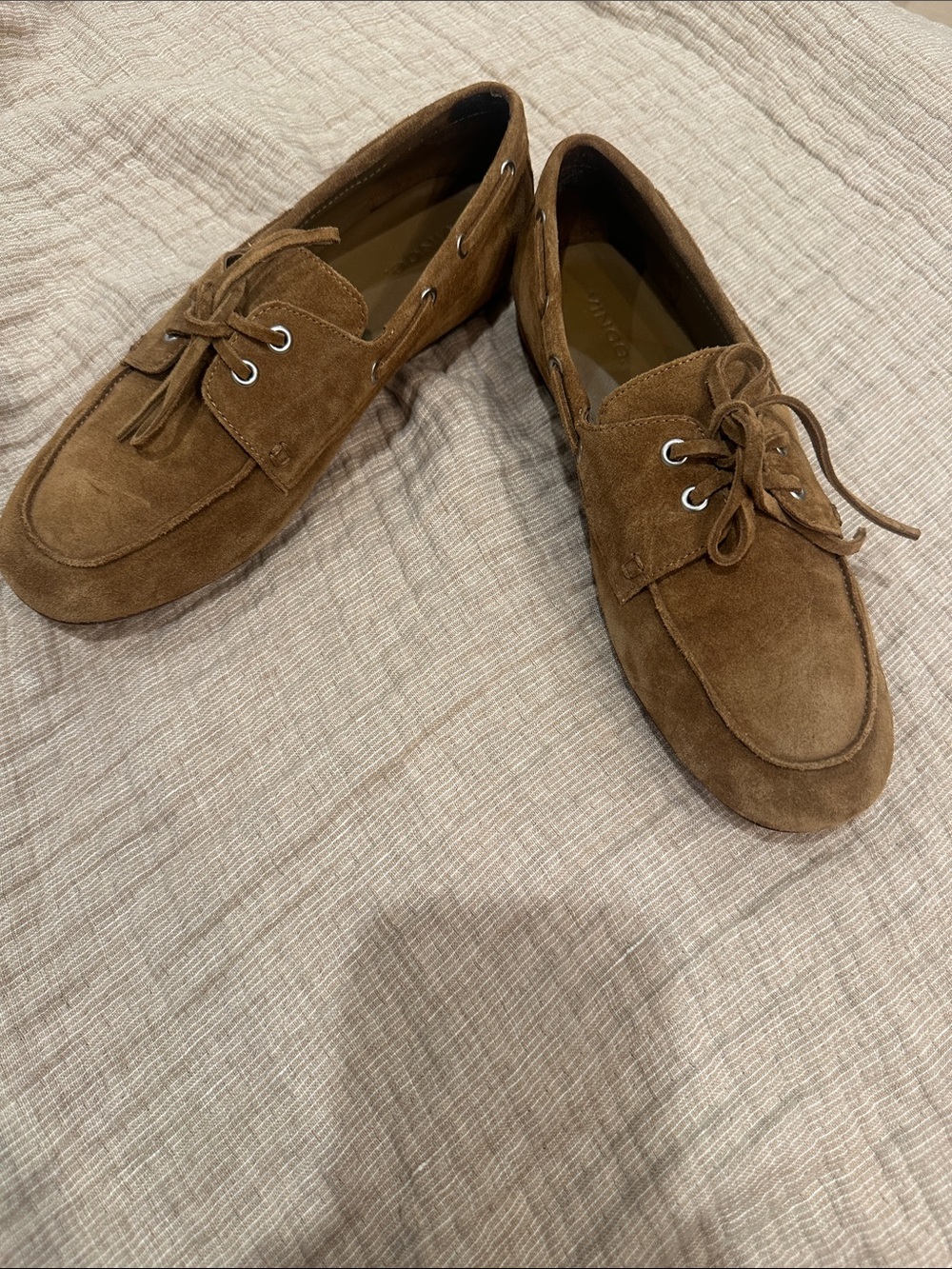Vince Brown Marin Boat Suede Loafers